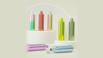 Mirror-aluminum bottles